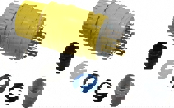 Straight Blade Plug: Commercial, 5-15P, 125VAC, Yellow